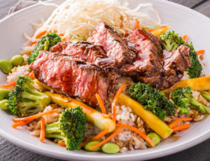 New Entrée from WINGERS - Steak Rice Bowl